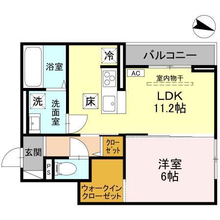 ソレイユ・ウエスト（101） 間取り図画像