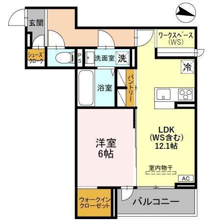 ソレイユ・ウエスト（302） 間取り図画像