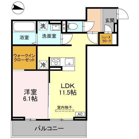 ソレイユ・ウエスト（305） 間取り図画像