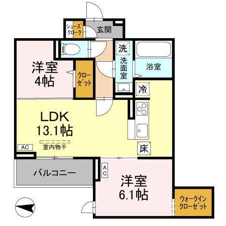 ソレイユ・イースト（103） 間取り図画像