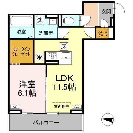 ソレイユ・イースト（105） 間取り図画像