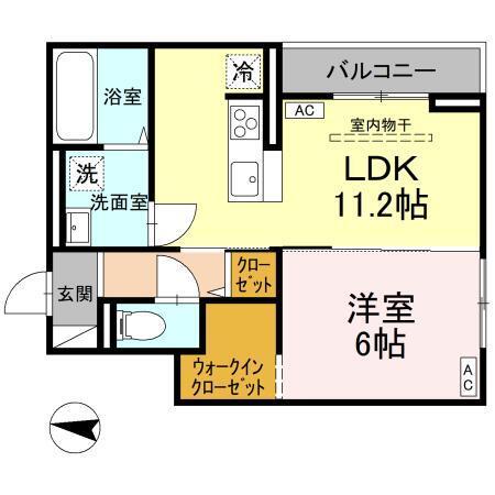 ソレイユ・イースト（201） 間取り図画像