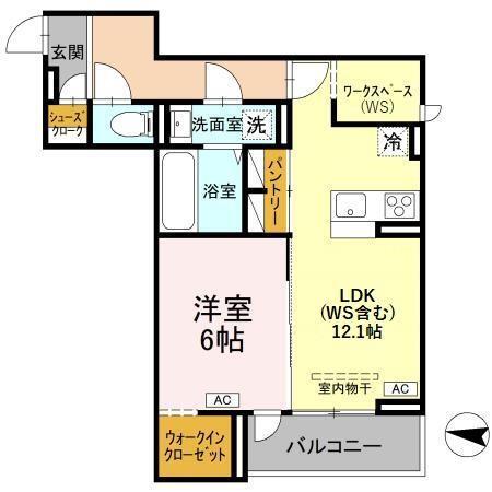 ソレイユ・イースト（202） 間取り図画像