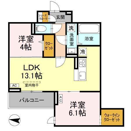 ソレイユ・イースト（303） 間取り図画像
