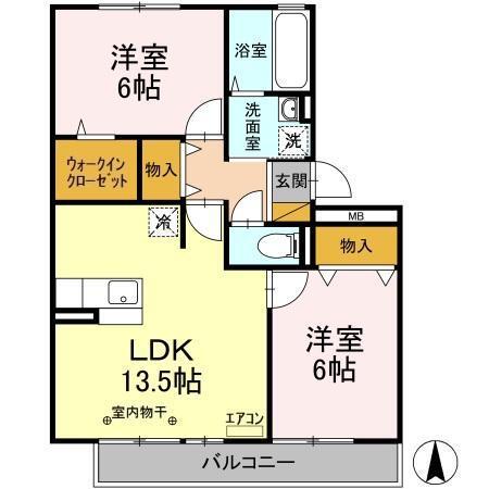 セントラルパークハイツ　Ａ・Ｂ（B302） 間取り図画像