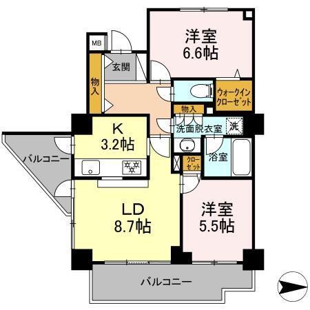 アコール北千住（1305） 間取り図画像