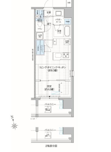 プレミアムフラット三郷ステーションサイト 間取り図画像
