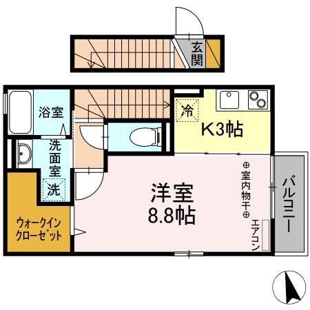 グランメール（201） 間取り図画像
