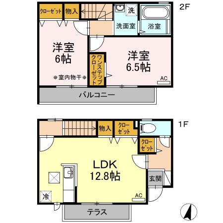 アイランドA/T/J　T（T102） 間取り図画像