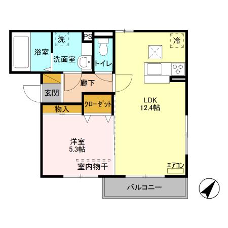 アイリス錦町（102） 間取り図画像