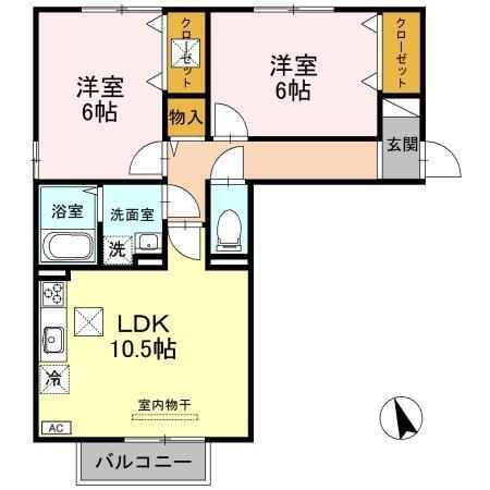 ドリームハイツ　Ｂ（103） 間取り図画像