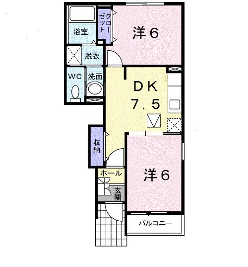 プリムローズ（104） 間取り図画像