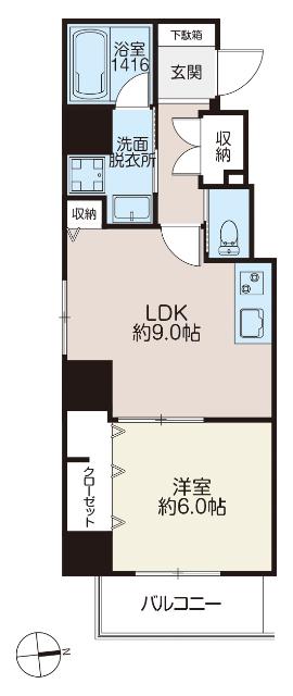 レガルテ外苑東（0402） 間取り図画像