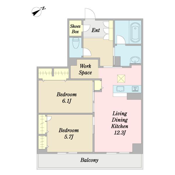 クレスティーク瑞江 間取り図画像