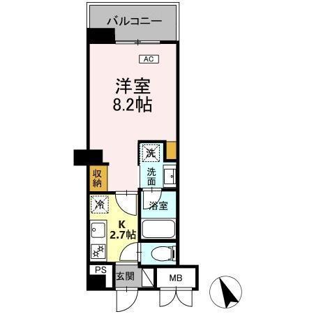 グランシード本八幡（303） 間取り図画像