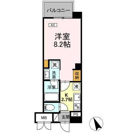 グランシード本八幡（1005） 間取り図画像