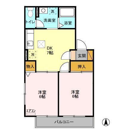 パレ・アージュ（105） 間取り図画像