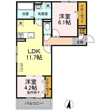 プレミール　C（303） 間取り図画像