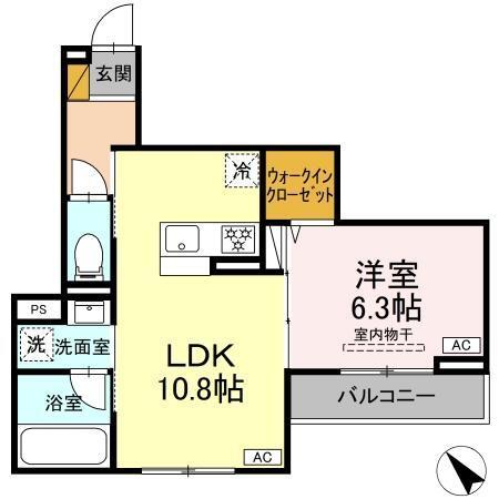 D-Clair（302） 間取り図画像