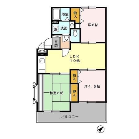 サニーハイツ（101） 間取り図画像