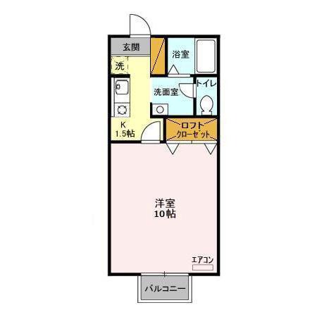 グリーンヴィレッジ（202） 間取り図画像