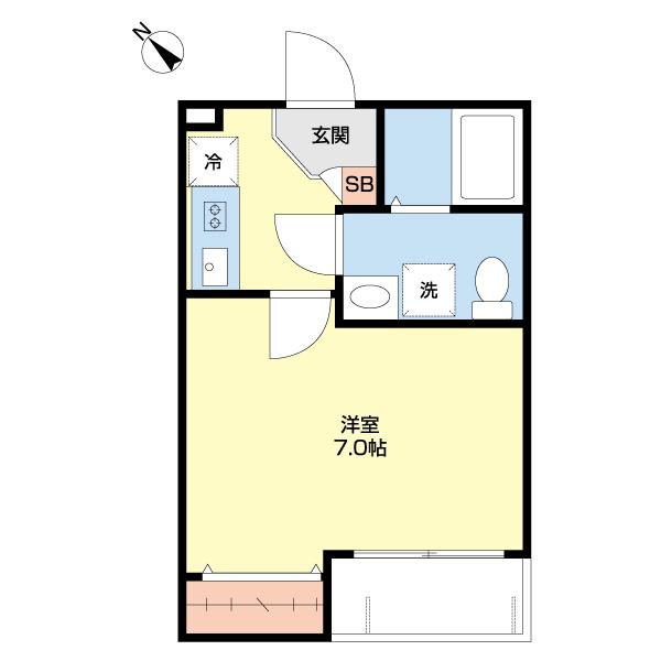 モダンライト北柏（0101） 間取り図画像
