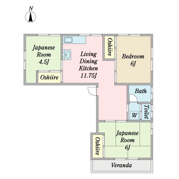 武蔵荘（0202） 間取り図画像