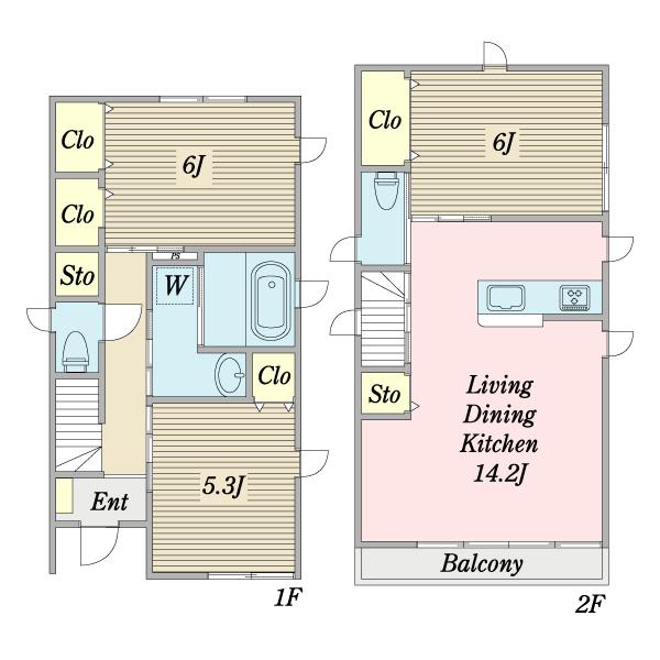 学園西町戸建（A） 間取り図画像