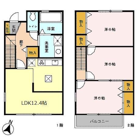 メゾンアルファ　Ⅷ（105） 間取り図画像