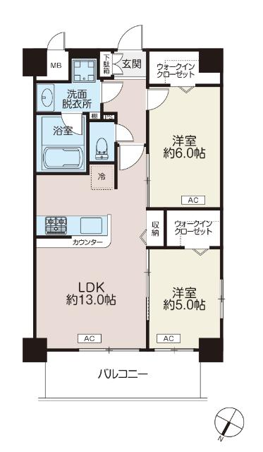 メルヴェーユイイダ志村（0402） 間取り図画像