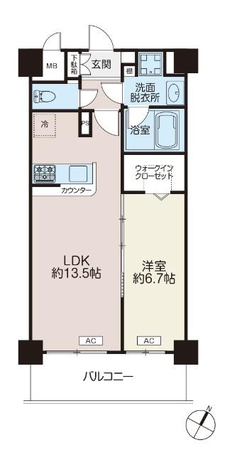 メルヴェーユイイダ志村 間取り図画像