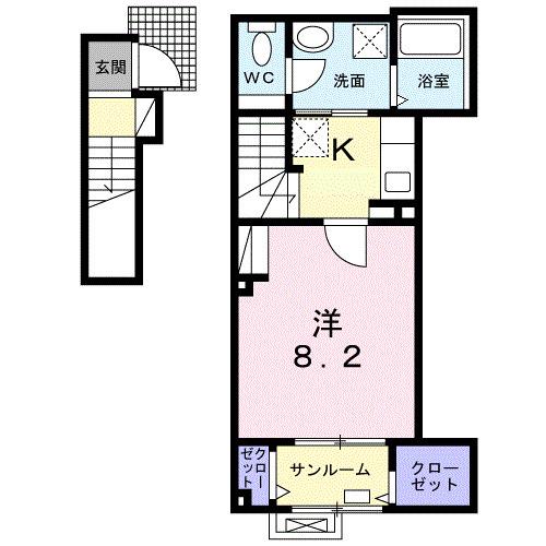 アルテミシアⅡ（203） 間取り図画像