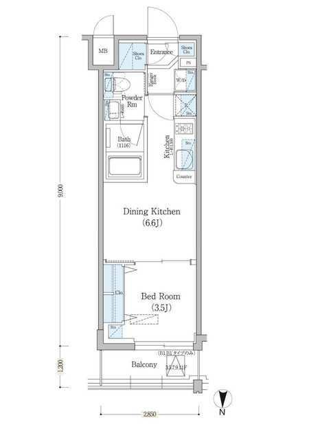 アーバネックス深川住吉（802） 間取り図画像