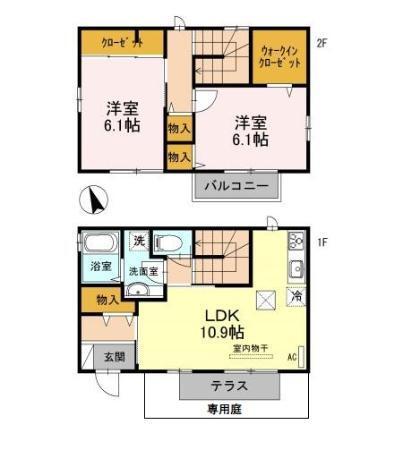 円正寺Ｄ-ｒｏｏｍ　Ａ（A） 間取り図画像