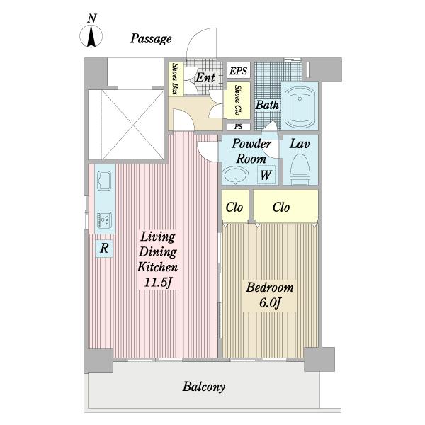 広いバルコニー