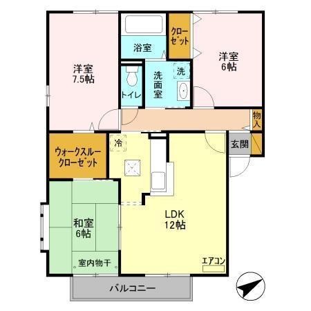 マークサウンド　Ⅱ（101） 間取り図画像