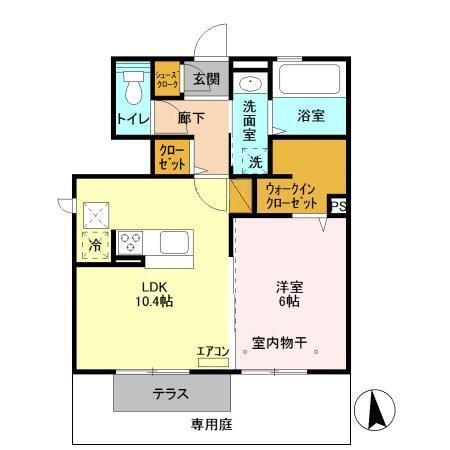 クラベール（102） 間取り図画像