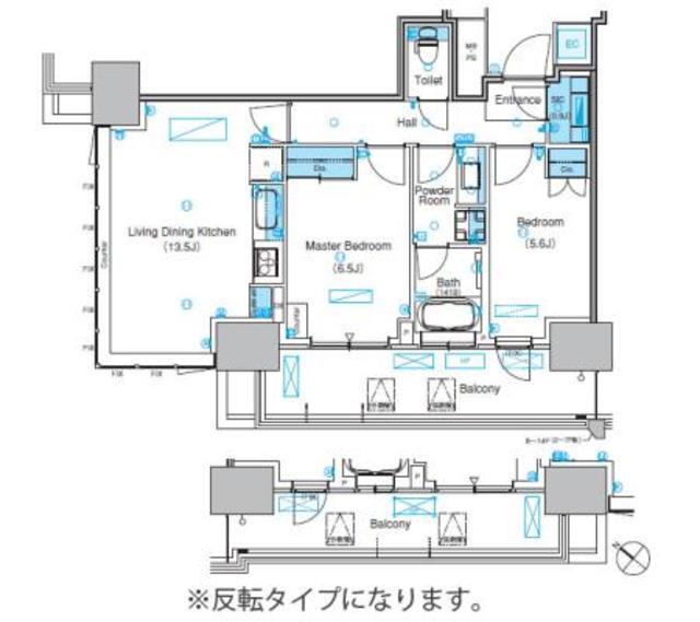 パークアクシス豊洲キャナル（1409） 間取り図画像