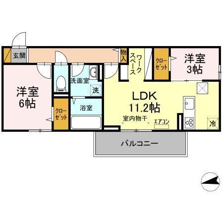 プランドールC（102） 間取り図画像