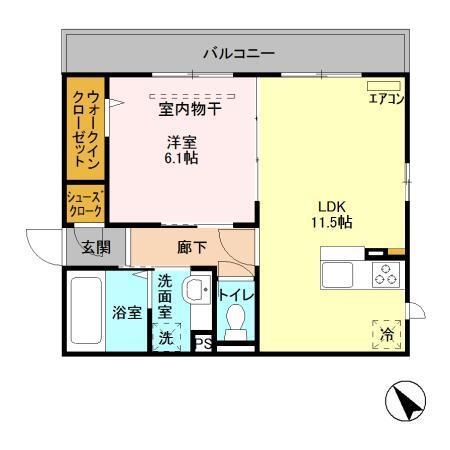 クレッセントコート（201） 間取り図画像