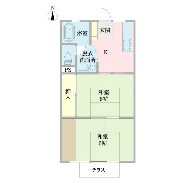 しんまちハイツＶ（0103） 間取り図画像