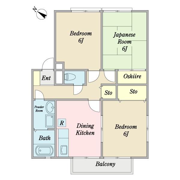サンビレッジ南柏あすなろ館（0201） 間取り図画像