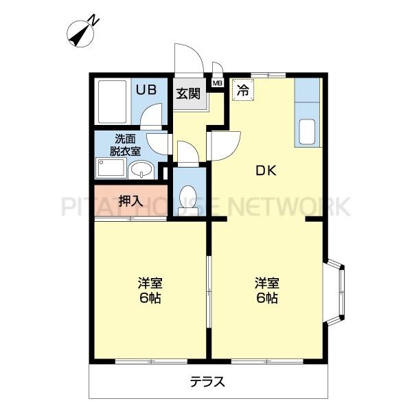 反転タイプ☆角部屋