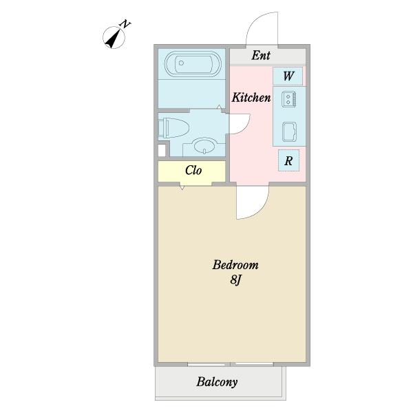反転タイプの間取りです。