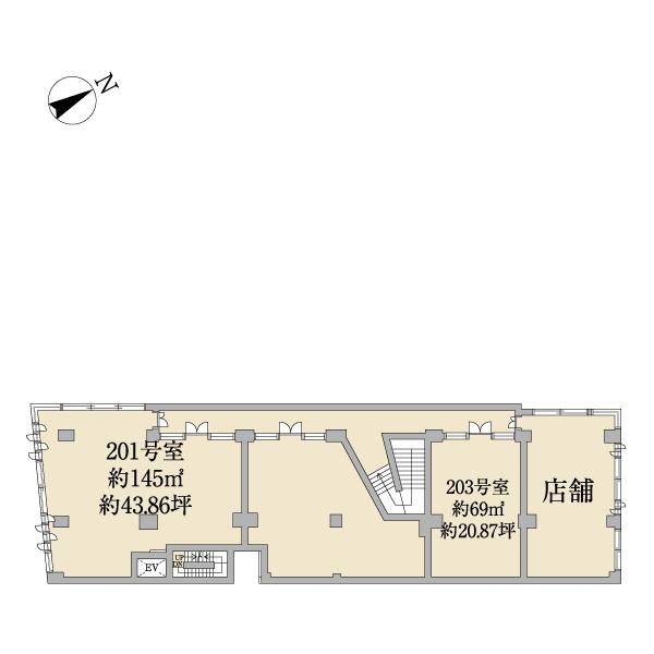 モデルノ（店舗部分）（0203） 間取り図画像