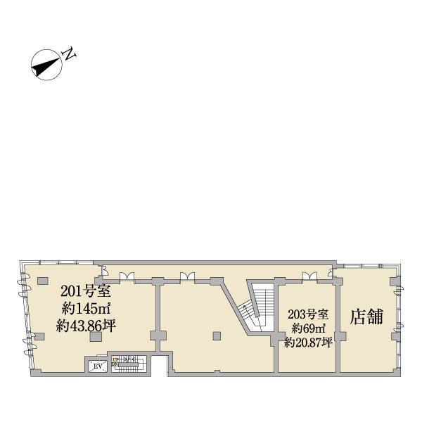 モデルノ（店舗部分）（0201） 間取り図画像
