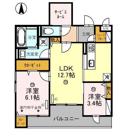 K-APARTMENT（303） 間取り図画像