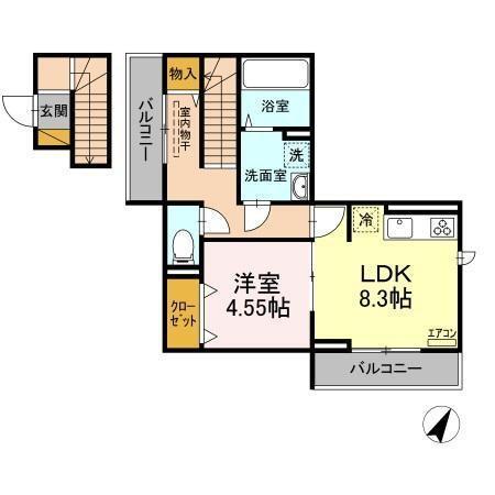 La Crece T（203） 間取り図画像
