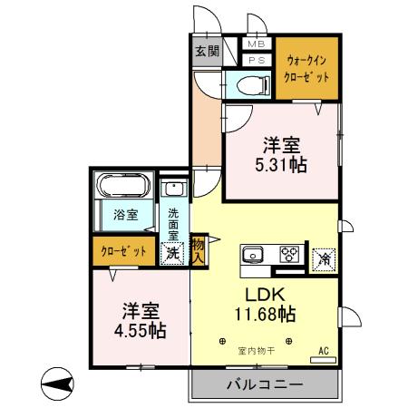 サンアネックスふじみ野Ⅱ（301） 間取り図画像