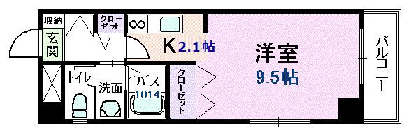 ヤングウッズ（503） 間取り図画像